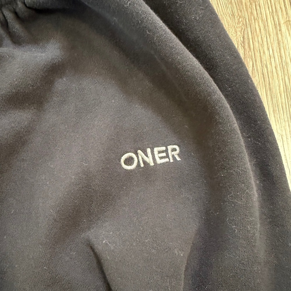 Oner Active Mid Weight Joggers Black Fleece Lined Sweatpants Large - Picture 8 of 8